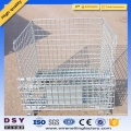 Galvanized industry foldable steel mesh storage cage